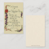 Valentijnsdag groet religieus gebed Kaarten Visitekaartje (Voorkant / Achterkant)