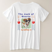 Valentijnsdag Grote Maat T-shirt (Design achterkant)