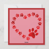 Valentijnsdag Grote Pyreneeën Paar Feestdagenkaart (Achterkant)