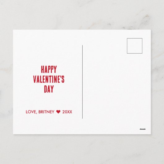 Valentijnsdag Guilty Love Dog Funny Mugshot Feestdagenkaart (Achterkant)