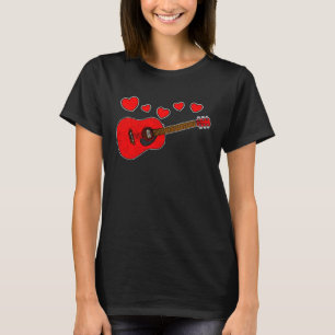 Valentijnsdag Guitar Teacher Akoestische gitarist T-shirt