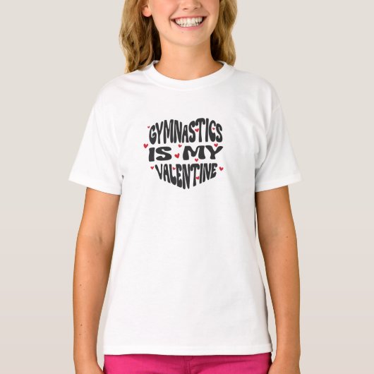 Valentijnsdag Gymnastiek T-shirt (Voorkant)