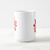 Valentijnsdag hallo liefde koffiemok (Center)