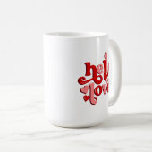 Valentijnsdag hallo liefde koffiemok (Voorkant rechts)