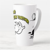 Valentijnsdag Halloween Ghosting Latte Mok (Rechterhoek)
