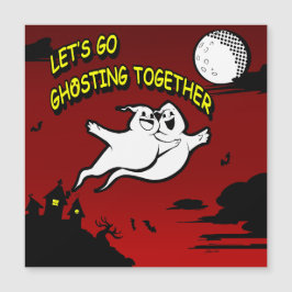 Valentijnsdag Halloween Ghosting Magnetische kaart
