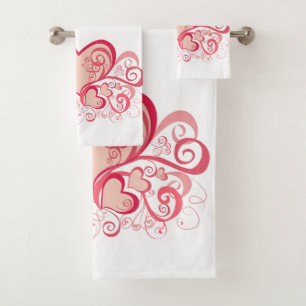 Valentijnsdag handdoekset bad handdoek