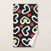 Valentijnsdag handdoeksets harten bad handdoek (Handdoek)