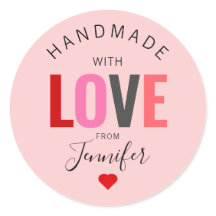 Valentijnsdag Handgemaakt Met Liefde Roze Rood Naa