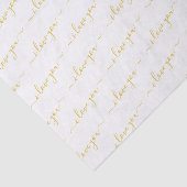 Valentijnsdag handgeschreven script Ik hou van je  Tissuepapier (Detail)