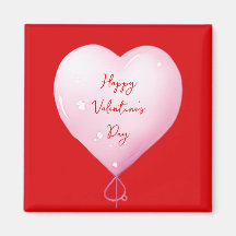 Valentijnsdag Happy Heart Custom Bright Red
