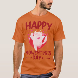 Valentijnsdag Happy Meowentines Dag Kat Lover 1 T-shirt