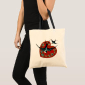  Valentijnsdag — Harde en Sparrows Tote Bag (Voorkant (product))