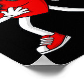 Valentijnsdag Harde Football Ontvanger Tight End B Poster (Hoek)