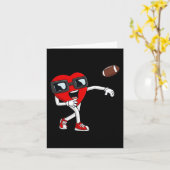 Valentijnsdag Harder Quarterback Football Boys Kin Kaart (Gele Bloem)