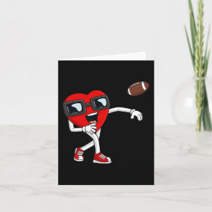 Valentijnsdag Harder Quarterback Football Boys Kin Kaart