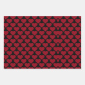 Valentijnsdag harst donkerelegant mooi inpakpapier vel (Voorkant 3)