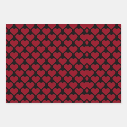 Valentijnsdag harst donkerelegant mooi inpakpapier vel (Voorkant 3)