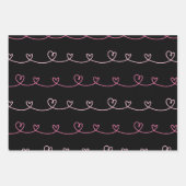 Valentijnsdag harst donkerelegant mooi inpakpapier vel (Voorkant 2)