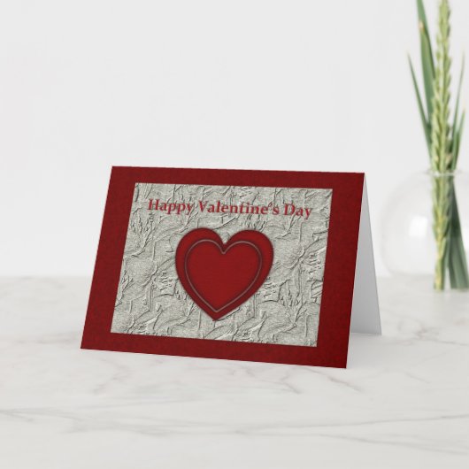 Valentijnsdag Hart 2 Hart Feestdagen Kaart (Voorkant)