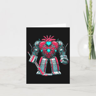 Valentijnsdag Hart Ai Robot IJshockey Keeper S Kaart