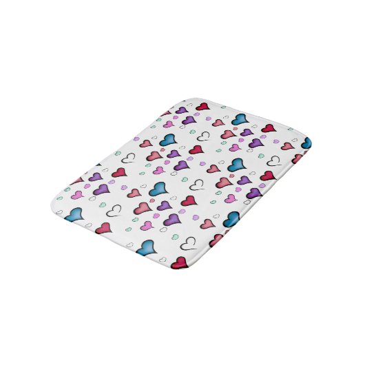 Valentijnsdag hart badmat (Gekanteld)