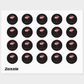 Valentijnsdag Hart Ballonnen Ronde Sticker (Vel)