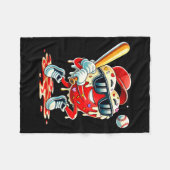 Valentijnsdag Hart Baseball Drip Ijs Jongens Fleece Deken (Voorkant (Horizontaal))