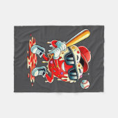 Valentijnsdag Hart Baseball Drip Ijs Jongens  Fleece Deken (Voorkant (Horizontaal))