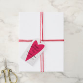 Valentijnsdag Hart Bedankt Tag Cadeaulabel (Met Touw)