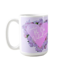 Valentijnsdag Hart Bloemen Paarse Roze Elegant