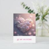 Valentijnsdag. Hart Briefkaart (Staand voorkant)