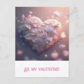 Valentijnsdag. Hart Briefkaart (Voorkant)