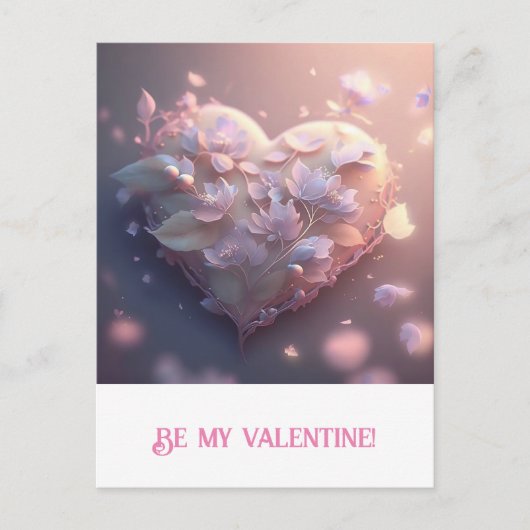 Valentijnsdag. Hart Briefkaart (Voorkant)