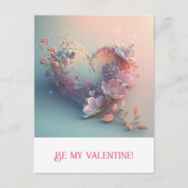 Valentijnsdag. Hart Briefkaart