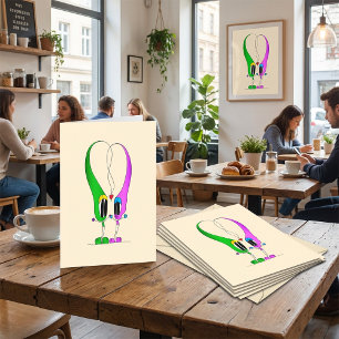 Valentijnsdag Hart Cartoon Personage Feestdagen Kaart