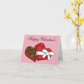 Valentijnsdag Hart Chocolade Doos | Voeg Tekst toe Kaart (Gele Bloem)