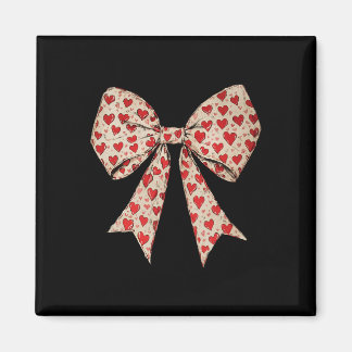 Valentijnsdag Hart Coquette Bow Retro Valentijn Magneet