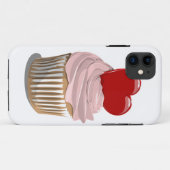 Valentijnsdag hart cupcake iPhone4 hoesje (Achterkant (horizontaal))