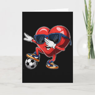 Valentijnsdag Hart Dabbing Hart Speler Voetbal Kaart