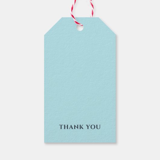 Valentijnsdag hart dank u cadeaulabel (Achterkant)