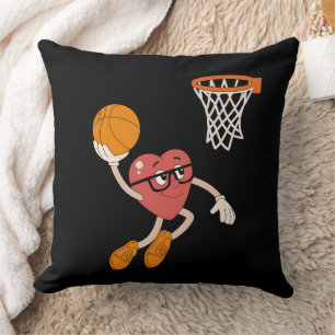 Valentijnsdag Hart Dunker Cute Basketbal Kussen