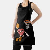Valentijnsdag Hart Dunker Cute Basketbal Schort (Insitu)