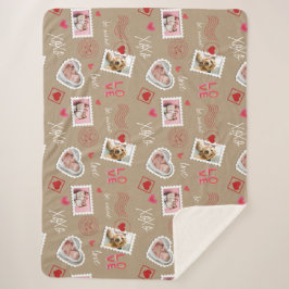Valentijnsdag hart en fotopodium sherpa deken