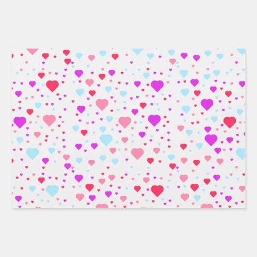Valentijnsdag, hart en liefde inpakpapier vel (Voorkant 3)