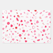 Valentijnsdag, hart en liefde inpakpapier vel (Voorkant 2)