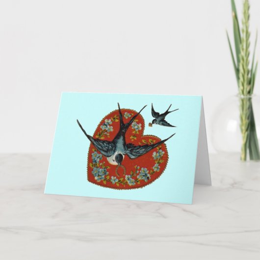 Valentijnsdag hart en spek Feestdagen Kaart (Voorkant)