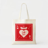 Valentijnsdag Hart en Zelf Liefde Rood Tote Bag (Voorkant)