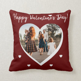 Valentijnsdag Hart Familie Foto Script Kussen