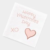 Valentijnsdag Hart Folie Servetten (Links)
